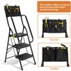 BOCOM 3 Step Ladder, Lightweight Portable Folding Sturdy Iron Step