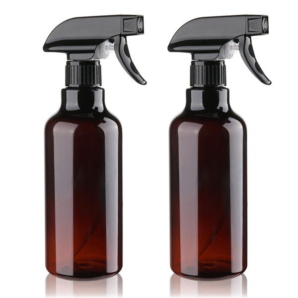 Hethyo Plastic Spray Bottles Empty Spray Bottle 16.9oz/500ml 2 Pack