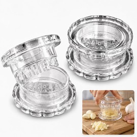 Garlic Crusher 2 Pack Manual Garlic Twister Mincer, 3.8 x 7.4cm