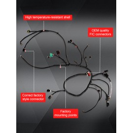Engine Wiring Harness Replacement for 2005 2006 2007 Super Duty F250 F350 F450 F550 6.0L Diesel Powerstroke Engine,OE# 5C3Z12B637BA 5C3Z-12B637-BA
