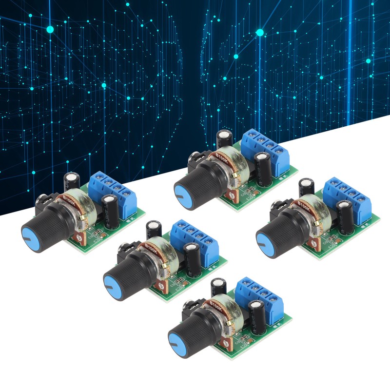 5PCS LM386 Power Amplifier Board Mini 0.5W to 10W Speaker