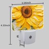 Uiaoiais Sunflower Oil Painting Night Light Plug into Wall, Sunflower