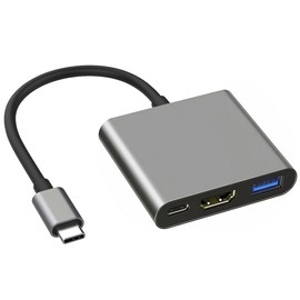USBC to Hdmi Adapter, with 100W PD & USB 3.0 Port, 4K@30Hz HDMI Adapter, USB C Hub Multiport AV Converter Compatible with Laptops, Phone, PC,Switch, MacBook Pro and Other usbc Devices