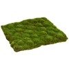 asca Artificial Moss Mat, Green, Approx. 11.6 x 11.6 x