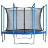 Trampoline Enclosure Net (Universal) 10 ft Frame: 8 Poles/4 Arches: