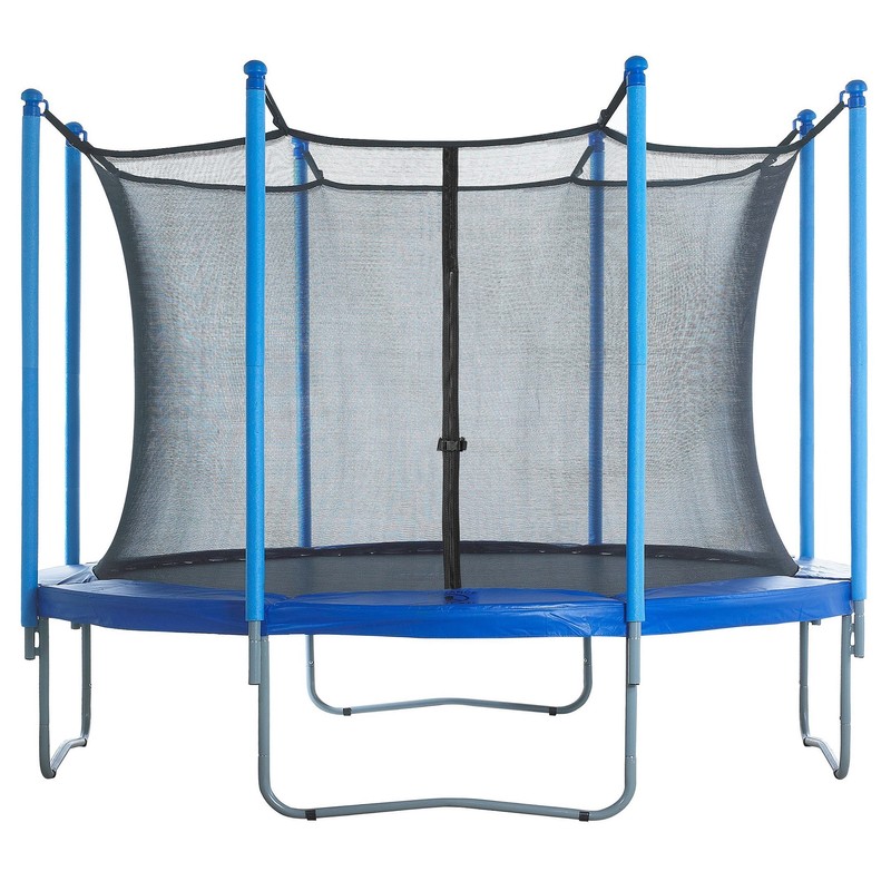 Trampoline Enclosure Net (Universal) 10 ft Frame: 8 Poles/4 Arches: