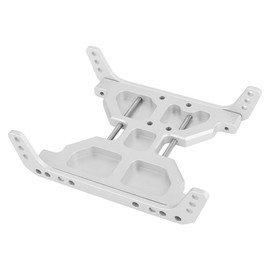 Pothyes Aluminum Chassis Armors Anti-Collision Protection Skid Plate for 1/10 RC Crawler Axial Capra 1.9 Unlimited Trail Buggy UTB Currie F9 AXI03004 Metal Upgrade Parts (Silver)