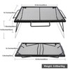 CAMPMAX Folding Campfire Grill Grate, Portable Heavy Duty Steel Over