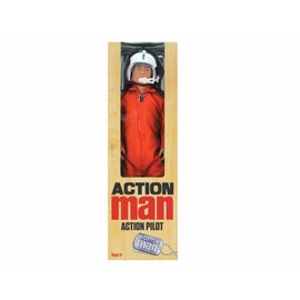 ACTION MAN from Peterkin | Action Pilot | 12" action figure with 30 points of articulation | 4th Generation Special Edition | Action Figures | Ages 3+, Orange