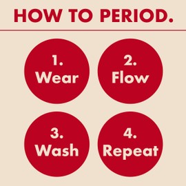 High Waist Period Underwear for Medium Flows | Ultra Soft Microfiber with Organic Cotton Gusset | By The Period Co. | SM