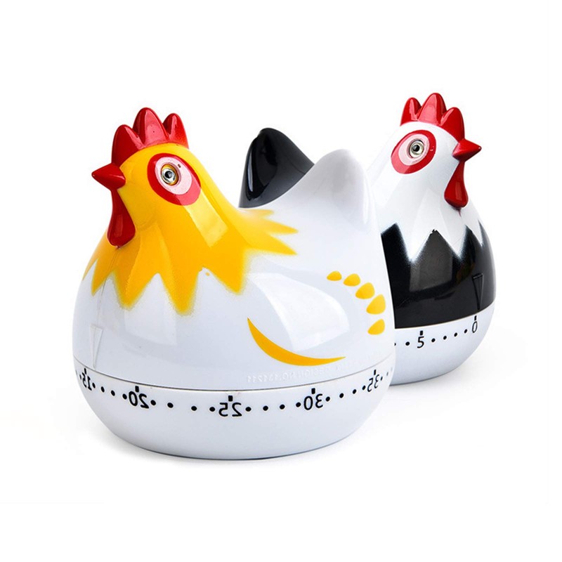 Chicken Kitchen Timer Mechanical Rotating Cooking Timer Cute 55 Minutes