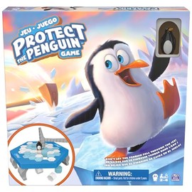 Spin Master Games, Protege al Pingüino - Juego de Estrategia y Suerte para niños, Juegos de Mesa para preescolares, diversión Familiar para 2 a 4...  