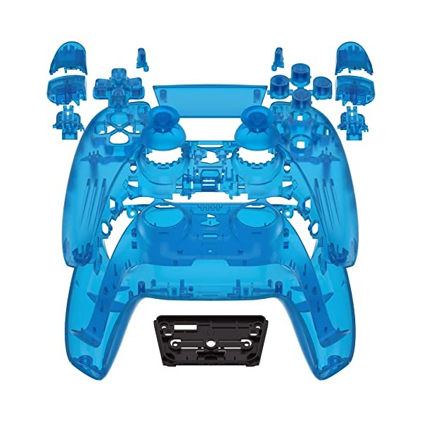 eXtremeRate Full Set Housing Shell with Buttons Touchpad Cover, Clear