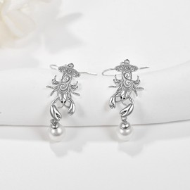 Sterling Silver Penguin Pig Wolf Fox Sloth French Bulldog Axolotl Stingray Cute Animal Jewelry Gifts for Women, Sterling Silver, No Gemstone