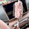 Compact Car Duster Brush, Extendable Microfiber Dusting Tool with Ergonomic
