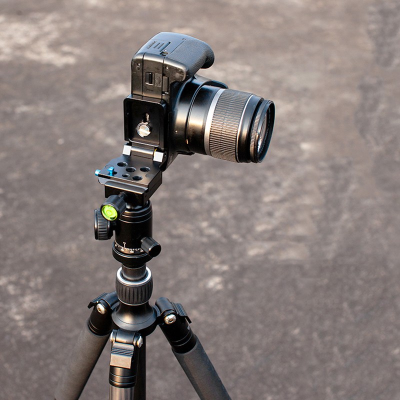 Foldable Camera L Bracket Vertical Horizontal Switching Tripod Quick Release