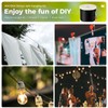 WAYSKA String Light Hanging Kit with 250FT Nylon Coated Stainless