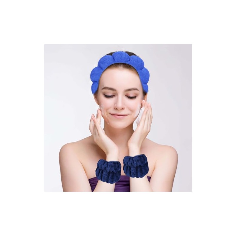 Beleki Diadema de spa para lavar la cara, conjunto de