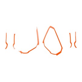 RAZPOY Center Console Dash Grab Handle Cover Trim Compatible with 2021-2024 Ford Bronco Interior Accessories, Orange