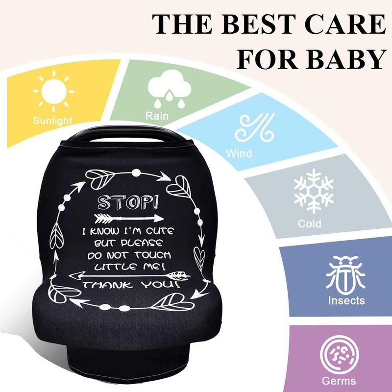 Car Seat Covers for Babies, No Touching Sign Car seat