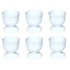 Provance Set of 6 White Plastic Round Egg Cups