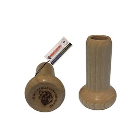 Naqqash Sports Baseball Bat Knob Shot Glass Cup in Maple Wood Drinking Mug, For Hot and Cold Drinks - Proudly Made in the USA