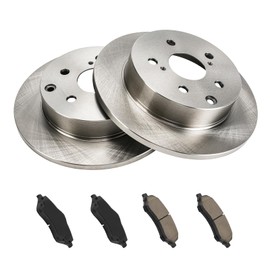 KAC - 281mm Rear Brake Kit for Rear for:2006-2018 RAV4, 2010-2012 HS250h Disc Brake Rotors Ceramic Brakes Pads,6pcs,31443 D1212