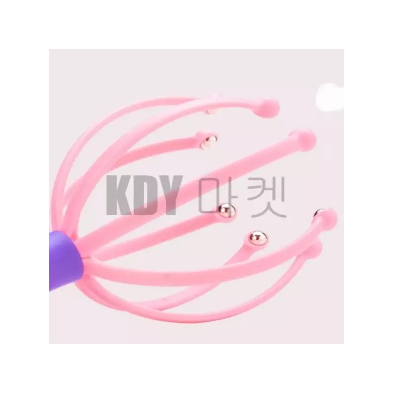 문어 머리 두피 헤드 마사지 지압 탈모 관리 케어 목