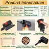 Inline Cord Switch with 10-ft 14AWG Cable Piggyback Plug(3-Pronged), IP67