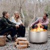 YardYonder 32" Smokeless Fire Pit, with Handle, Portable Fire Pit