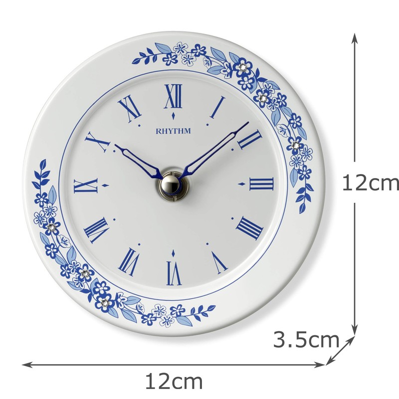Rhythm 4SG802SR04 Table Clock, Wall Clock, For Wall Mounting, Made
