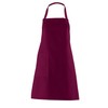Bib Apron Short (75 cm) Many Colours (Bordeaux)