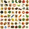 Fruit Cat Pattern Sticker, 69pcs/set Waterproof Removable PVC Sticker, Decorative Sticker
