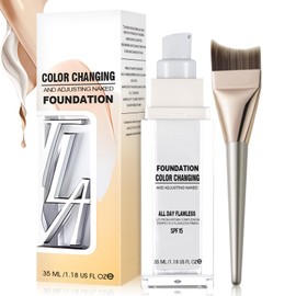 Foundation Colour Changing, Changing Foundation with SPF 15, Evens Skin Tone, Long-Lasting Make-Up, Create a Natural Effect, 35 ml