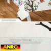 ANRO Oilcloth Tablecloth Wax Tablecloth Washable Garden Tablecloth Round Oval