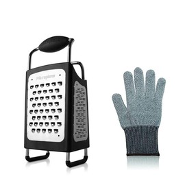 Microplane Cut-Resistant Glove with 4 Blade Box Grater