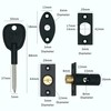 Window Security Mortice Rack Bolts | Pack of 2 Bolts