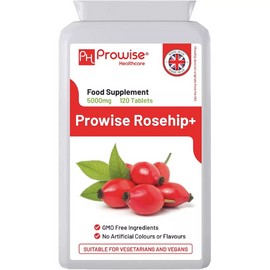 Prowise Rosehip Health+ 5000mg 120 Tablets - UK Manufactured GMP Guaranteed