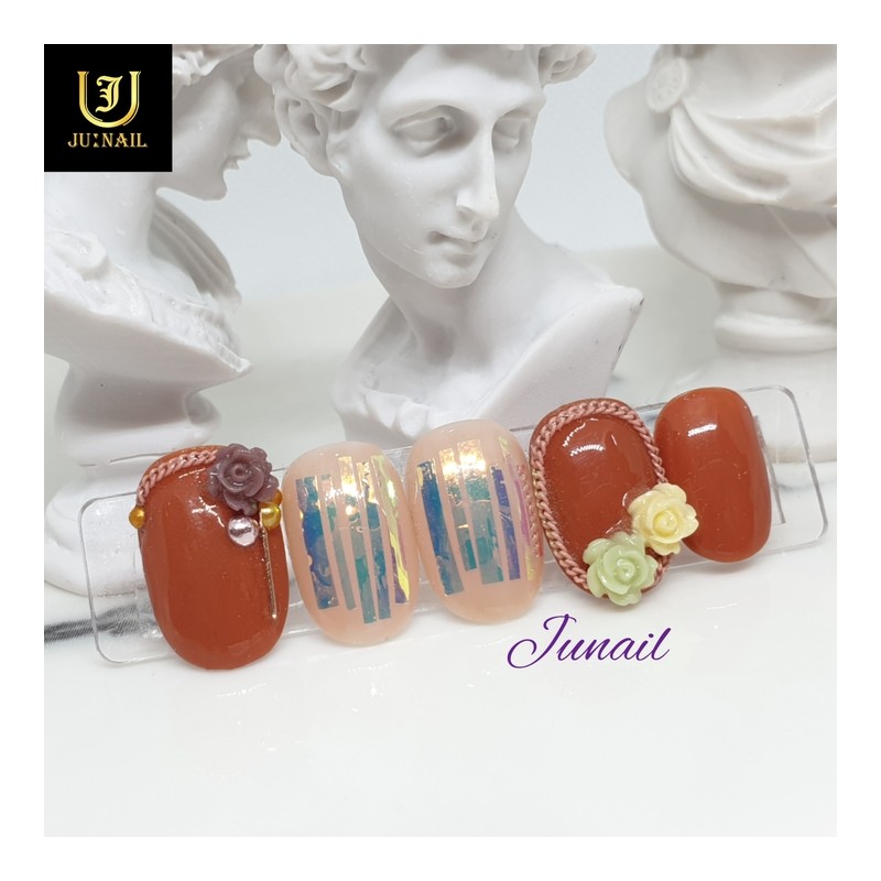 Winter Story Handmade Nail Tips - Long Almond / 겨울이야기