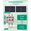 Solar Disconnect Switch, 63 Amp DC Breaker Box with Suger