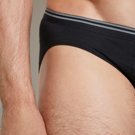 Zimmerli Men's Pure Comfort Cotton Stretch Brief 1721463 M Black