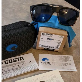 Costa Del Mar  New Costa Del Mar HFM 181 OGP Half Moon Gray Polarized 580P Sunglasses