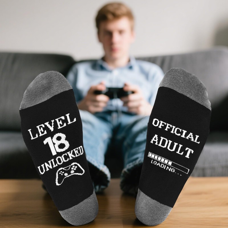 Effeet 18th Birthday Gifts Mens Socks Calf-length Cotton Size 9-11,