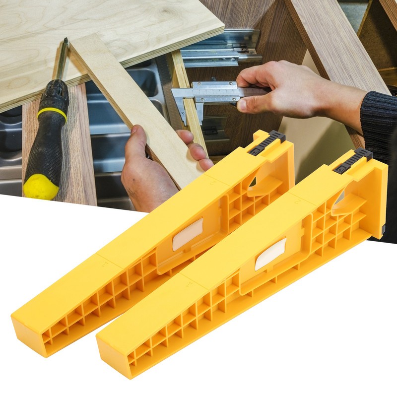 2pcs Drawer Positioning Holder Auxiliary Track Installation LaborSaving Tool for