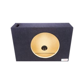 Atrend Bbox Single Vented 12 Inch Subwoofer - Pro Audio Tuned Single Vented Car Subwoofer Boxes & Enclosures - Premium Subwoofer Box Improves Audio Quality, Sound & Bass - Nickel Finish Terminals.