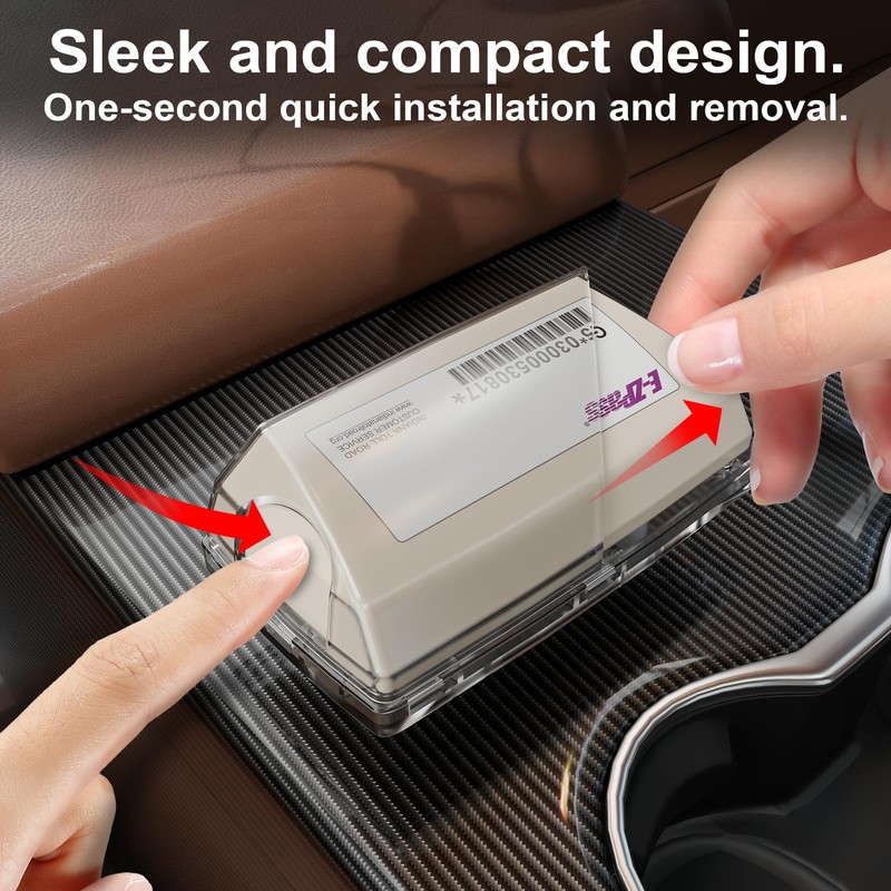 FLLIK EZ Pass Holder for Windshield. Ezpass with Strong Suction