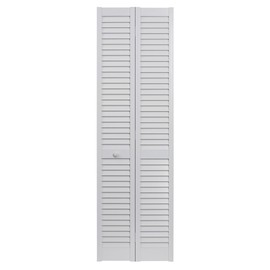 LTL Home Products SEALL30 Seabrooke PVC Louvered Interior Bifold Door, 78.625" x 29.5", White