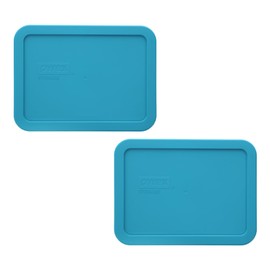 Pyrex 7210-PC 3 Cup Teal Blue Lid (2-Pack)