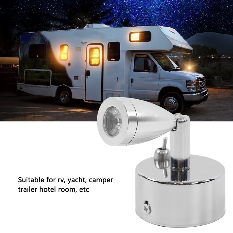 12V 3W LED Small Spotlight Warm White Swivel Reading Lamp
