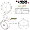 ULIBERMAGNET 550LBS Double Sides Fishing Magnet Kit N52 Neodymium Magnets